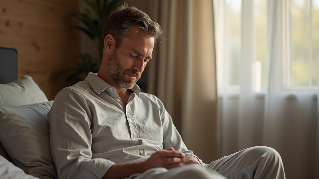 Persoon voert avondroutine uit met rituelen voor beter slapen