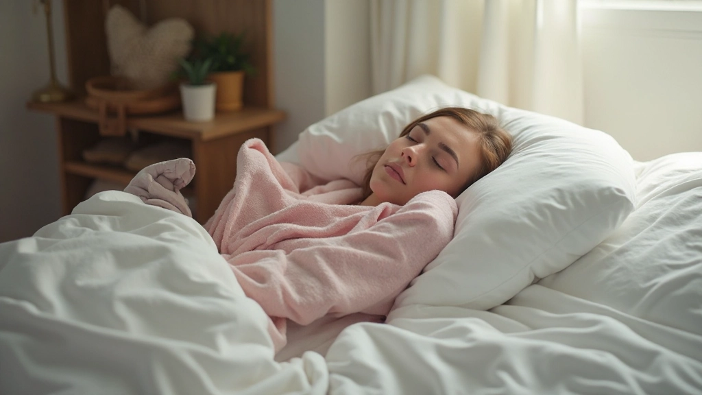 Persoon rust uit en voelt zich ontspannen na voldoende slaap